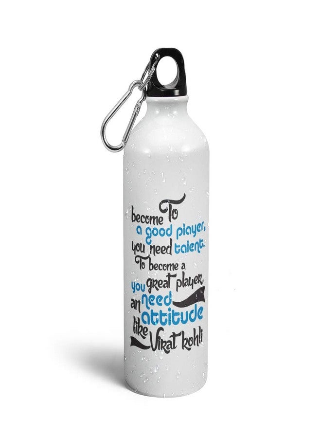 Prink Great Player Virat Kohli Sipper Bottles | Virat Kohli Water Bottles | Cricket Bottle | Captain Virat Kohli Bottles | Indian Cricketer Bottles | Printed Sipper Bottles for Gym, Sports |600ml - Image 1